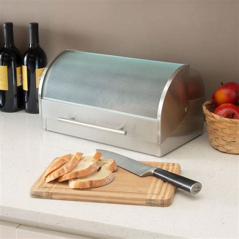 bread box wood or metal|stainless steel bread box walmart.